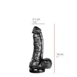 515 Line - Dildo 18 Cm Met Zuignap - Zwart -Sex Toys winkel 515 line Dildo 18 cm met zuignap zwart 3