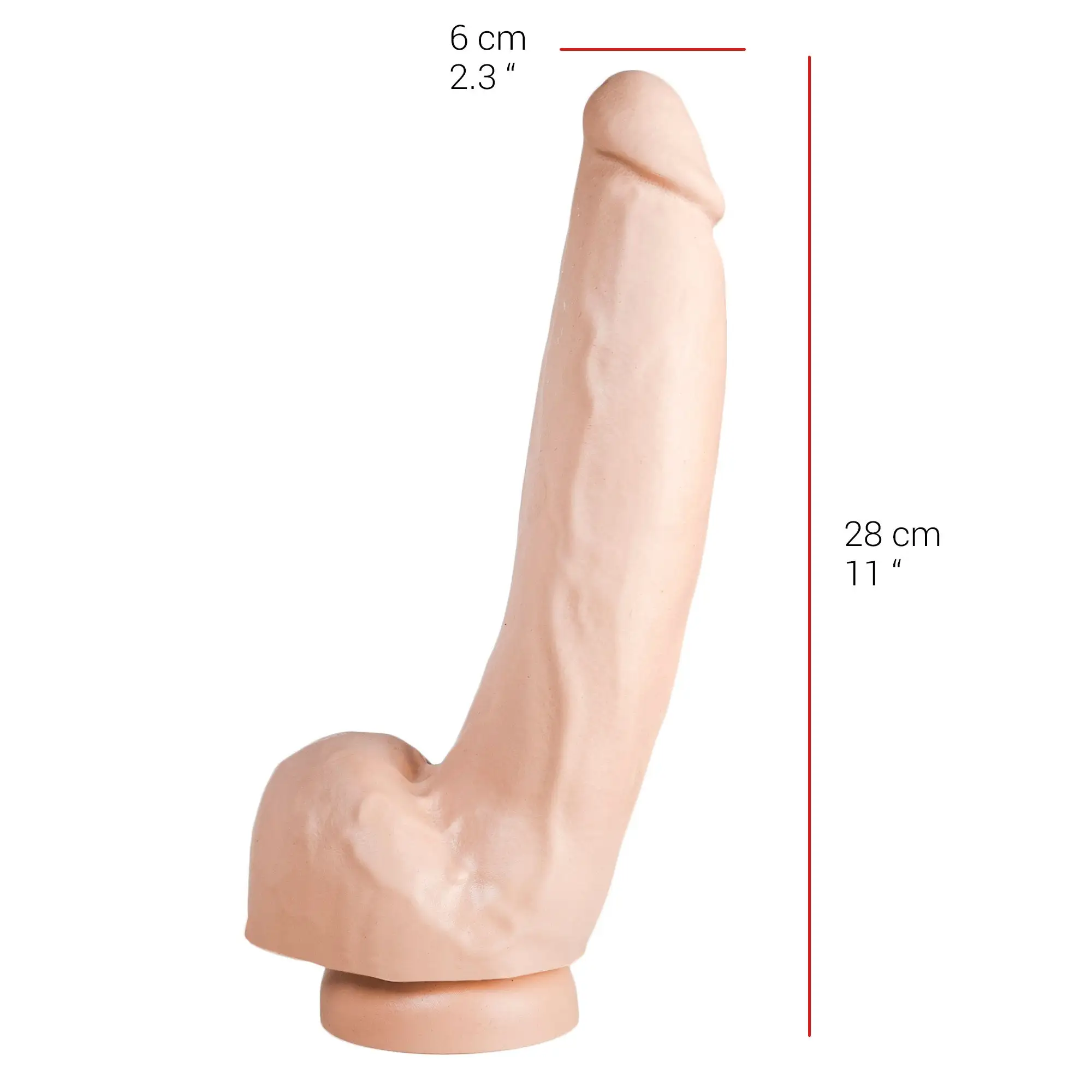 515 Line - Dildo 28 X 6 Cm Met Zuignap - Lichte Huidskleur 3 515 Line - Dildo 28 X 6 Cm Met Zuignap - Lichte Huidskleur - Afbeelding 3