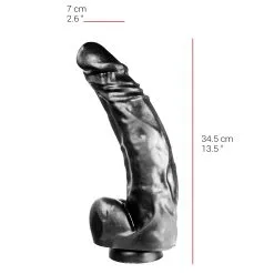 515 Line - Dildo 34.5 X 7.1 Cm Met Zuignap - Zwart -Sex Toys winkel 515 line Dildo 34 5 x 7 1 cm met zuignap zwart 3