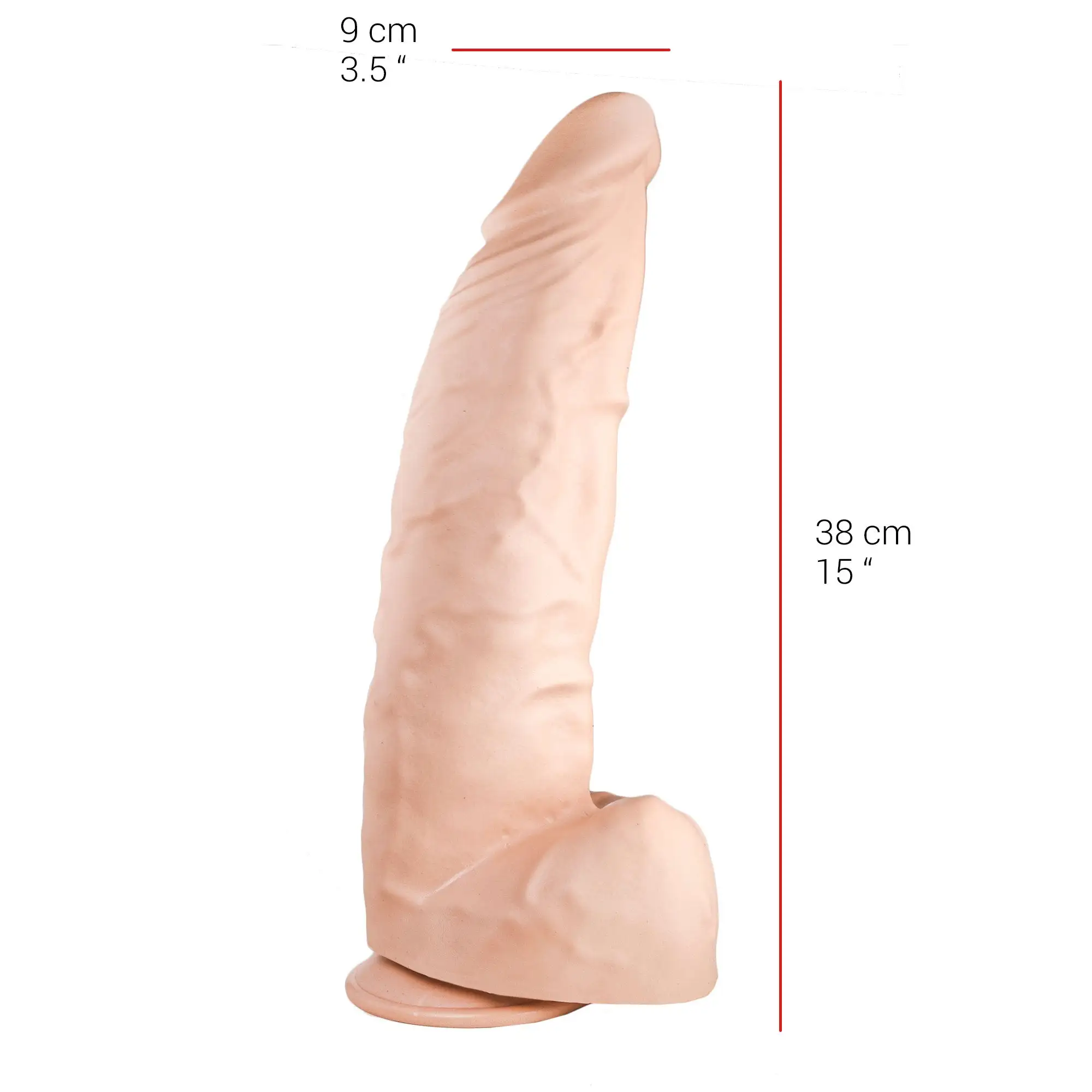 515 Line - Dildo 38 X 9 Cm Met Zuignap - Lichte Huidskleur 3 515 Line - Dildo 38 X 9 Cm Met Zuignap - Lichte Huidskleur - Afbeelding 3