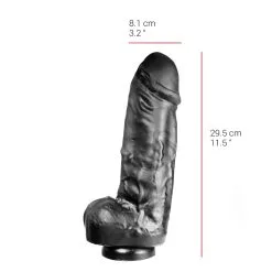 515 Line - XXL Dildo 29.5 X 8.1 Cm Met Zuignap - Zwart -Sex Toys winkel 515 line XXL Dildo 29 5 x 8 1 cm met zuignap zwart 3