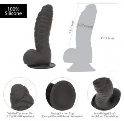 Addiction - Dildo BEN Met Zuignap 17 Cm - Zwart -Sex Toys winkel Addiction Dildo BEN met zuignap 17 cm zwart 3