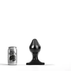 All Black - Buttplug 16 X 8 Cm - Zwart
