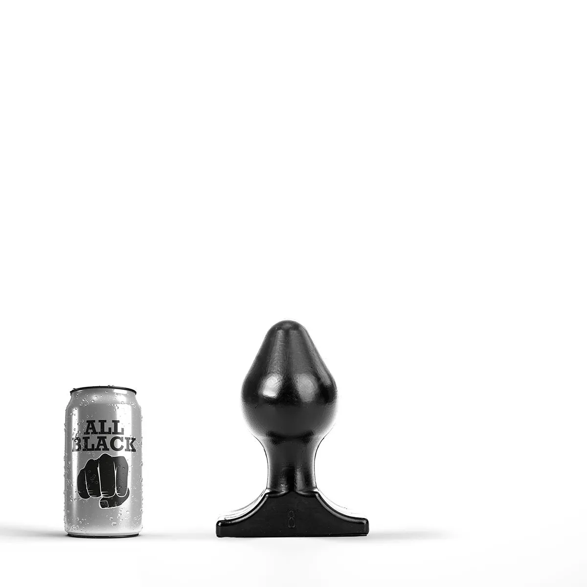 All Black - Buttplug 16 X 8 Cm - Zwart 1 All Black - Buttplug 16 X 8 Cm - Zwart