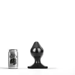 All Black - Buttplug 17 X 9 Cm - Zwart