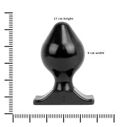 All Black - Buttplug 17 X 9 Cm - Zwart -Sex Toys winkel All Black Buttplug 17 x 9 cm zwart 6