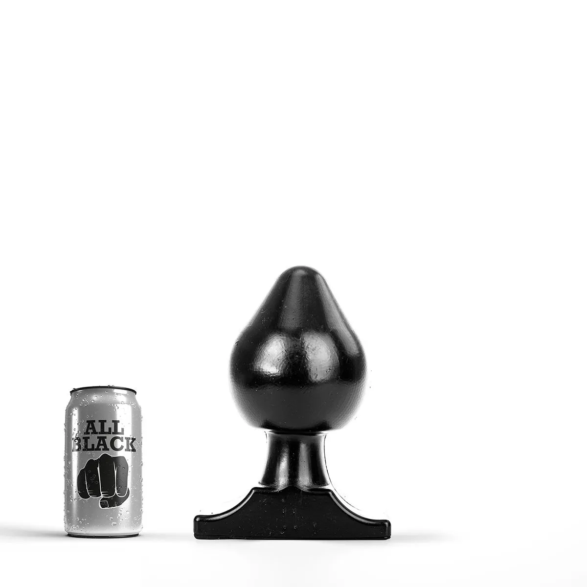 All Black - Buttplug 19 X 11 Cm - Zwart 1 All Black - Buttplug 19 X 11 Cm - Zwart