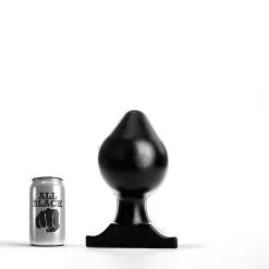 All Black - Buttplug 22,5 X 12 Cm - Zwart