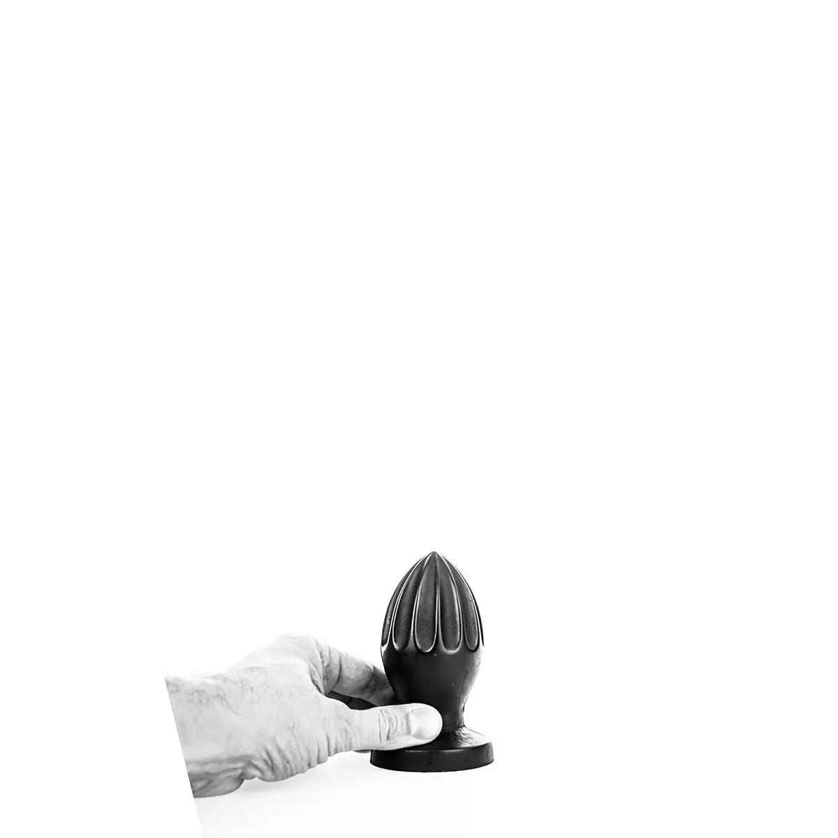 All Black - Buttplug Met Groeven 12 X 5 Cm - Zwart 2 All Black - Buttplug Met Groeven 12 X 5 Cm - Zwart - Afbeelding 2