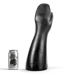 All Black - Fisting Dildo 39 X 16 Cm - Zwart