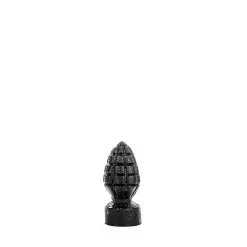 All Black - Handgranaat Buttplug 15 X 6 Cm - Zwart -Sex Toys winkel All Black Handgranaat Buttplug 15 x 6 cm zwart 3