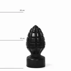 All Black - Handgranaat Buttplug 15 X 6 Cm - Zwart -Sex Toys winkel All Black Handgranaat Buttplug 15 x 6 cm zwart 4