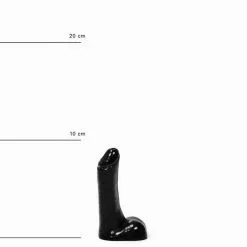 All Black - Kleine Realistische Dildo 9 X 2 Cm - Zwart -Sex Toys winkel All Black Kleine Realistische Dildo 9 x 2 cm zwart 4