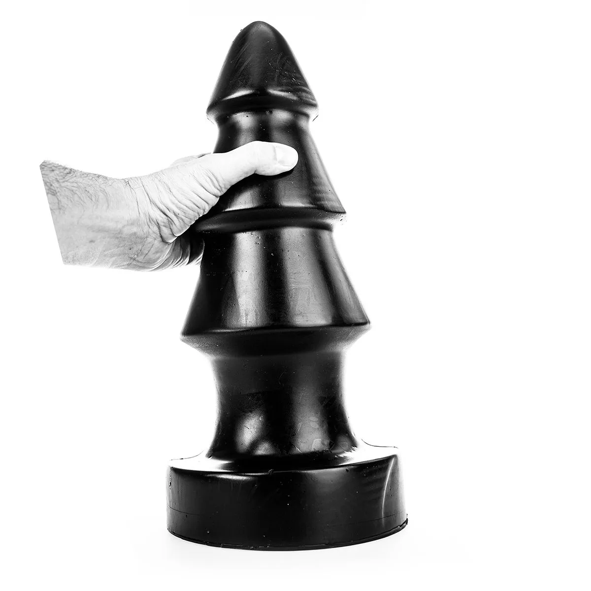 All Black - XXL Buttplug Met Ribbels 40 Cm - Zwart 2 All Black - XXL Buttplug Met Ribbels 40 Cm - Zwart - Afbeelding 2