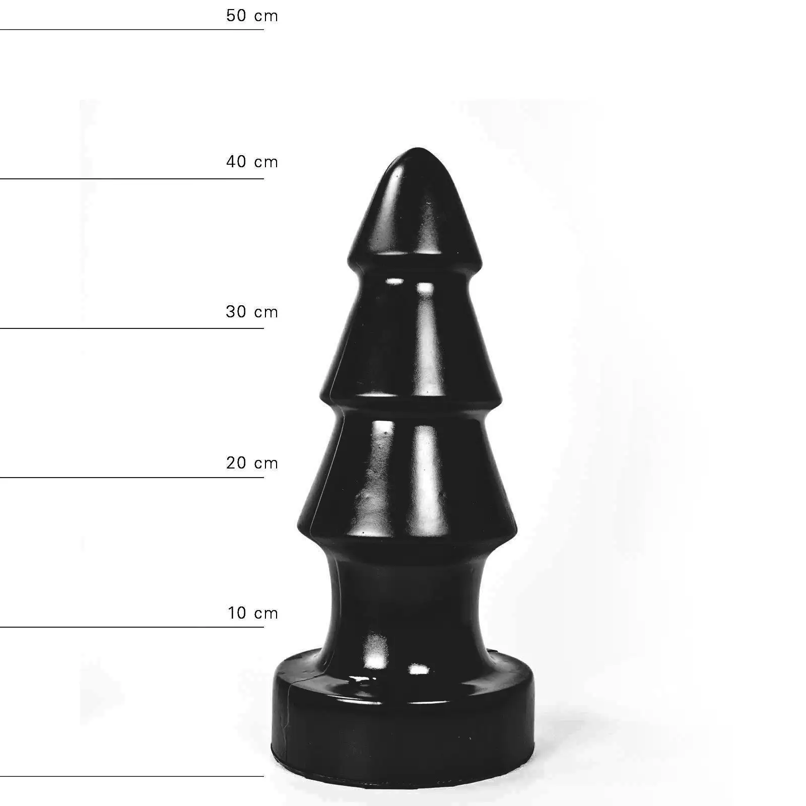 All Black - XXL Buttplug Met Ribbels 40 Cm - Zwart 4 All Black - XXL Buttplug Met Ribbels 40 Cm - Zwart - Afbeelding 4