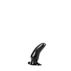 All Black - Zwarte Kromme Anaal Dildo 13 Cm -Sex Toys winkel All Black Zwarte Kromme Anaal Dildo 13 cm 3
