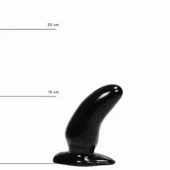 All Black - Zwarte Kromme Anaal Dildo 13 Cm -Sex Toys winkel All Black Zwarte Kromme Anaal Dildo 13 cm 6