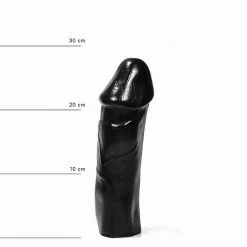All Black - Zwarte Realistische Anaal Dildo Met Grote Eikel - 28 X 7.5 Cm -Sex Toys winkel All Black Zwarte realistische anaal dildo met grote eikel 28 x 7 5 cm 6