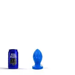 All Black All Blue - Buttplug 12 X 5 Cm - Blauw