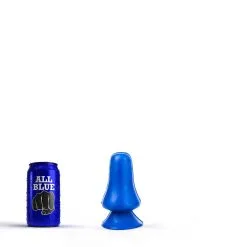 All Black All Blue - Buttplug 12 X 7 Cm - Blauw