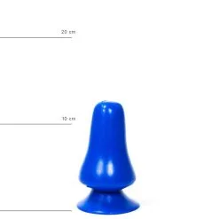 All Black All Blue - Buttplug 12 X 7 Cm - Blauw -Sex Toys winkel All Blue Buttplug 12 x 7 cm blauw 4