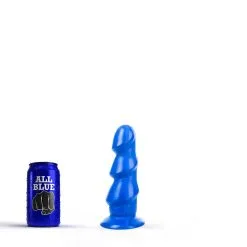 All Black All Blue - Buttplug 17 X 5 Cm - Blauw