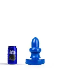 All Black All Blue - Buttplug 17 X 8 Cm - Blauw