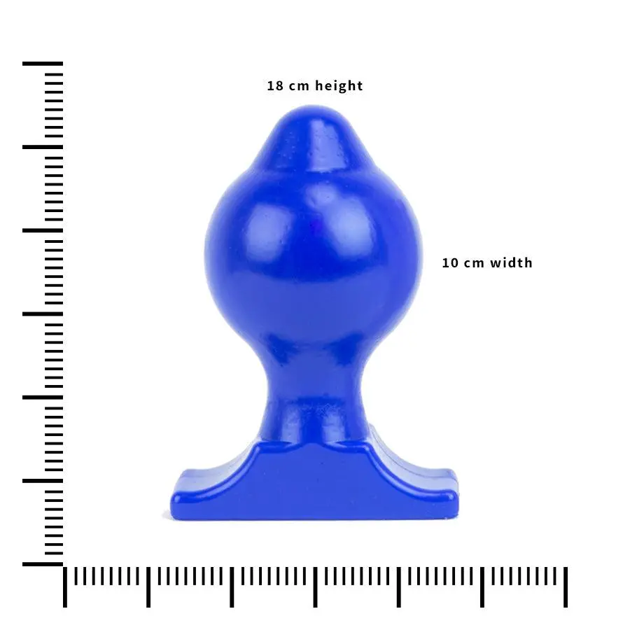 All Black All Blue - Buttplug 18 X 10 Cm - Blauw 5 All Black All Blue - Buttplug 18 X 10 Cm - Blauw - Afbeelding 5