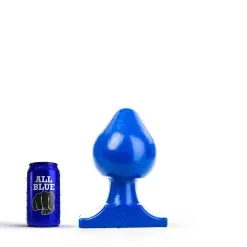All Black All Blue - Buttplug 19 X 11 Cm - Blauw