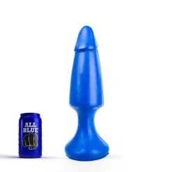 All Black All Blue - Buttplug 35 X 6,5 Cm - Blauw