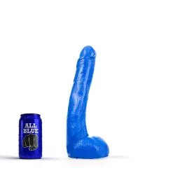 All Black All Blue - Dildo 29 X 5 Cm - Blauw