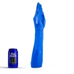 All Black All Blue - Fisting Dildo 37 X 7 Cm - Blauw