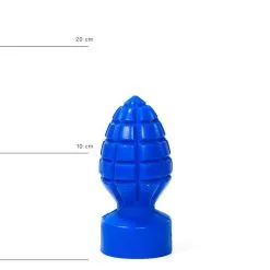 All Black All Blue - Granaat Buttplug 15 X 6 Cm - Blauw -Sex Toys winkel All Blue Granaat Buttplug 15 x 6 cm blauw 5