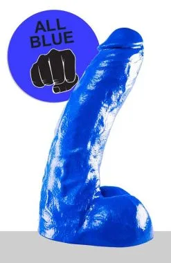 All Black All Blue - Klassieke Dildo 25,5 X 4,1 Cm - Blauw -Sex Toys winkel All Blue Klassieke Dildo 255 x 41 cm blauw 6