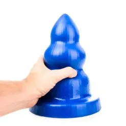 All Black All Blue - Triple Pleasure Buttplug - Blauw -Sex Toys winkel All Blue Triple Pleasure Buttplug blauw 5