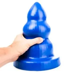 All Black All Blue - Triple Pleasure Buttplug - Blauw -Sex Toys winkel All Blue Triple Pleasure Buttplug blauw 8
