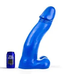 All Black All Blue - XXL Dildo 45 X 9 Cm - Blauw