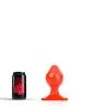 All Black All Red - Butt Plug 17 X 9 Cm - Rood