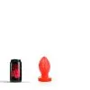 All Black All Red - Buttplug 12 X 5 Cm - Rood