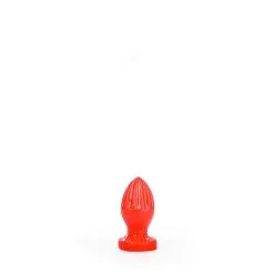 All Black All Red - Buttplug 12 X 5 Cm - Rood -Sex Toys winkel All Red Buttplug 12 x 5 cm rood 3