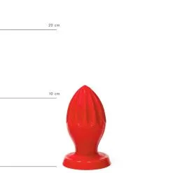 All Black All Red - Buttplug 12 X 5 Cm - Rood -Sex Toys winkel All Red Buttplug 12 x 5 cm rood 4