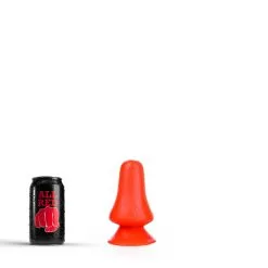 All Black All Red - Buttplug 12 X 7 Cm - Rood