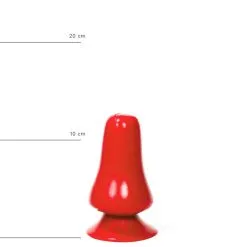 All Black All Red - Buttplug 12 X 7 Cm - Rood -Sex Toys winkel All Red Buttplug 12 x 7 cm rood 4