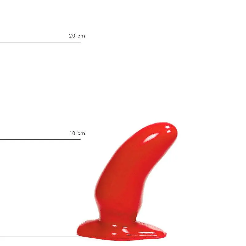 All Black All Red - Buttplug 13 X 5 Cm - Rood 6 All Black All Red - Buttplug 13 X 5 Cm - Rood - Afbeelding 6