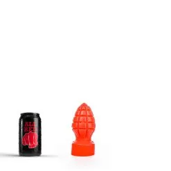 All Black All Red - Buttplug 15 X 6 Cm - Rood