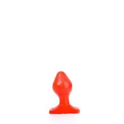 All Black All Red - Buttplug 16 X 8 Cm - Rood -Sex Toys winkel All Red Buttplug 16 x 8 cm rood 4