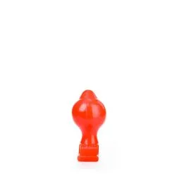 All Black All Red - Buttplug 18 X 10 Cm - Rood -Sex Toys winkel All Red Buttplug 18 x 10 cm rood 4