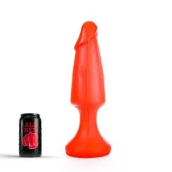 All Black All Red - Buttplug 35 X 9,5 Cm - Rood