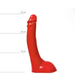 All Black All Red - Dildo 29 X 5 Cm - Rood -Sex Toys winkel All Red Dildo 29 x 5 cm rood 6