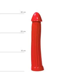All Black All Red - Dildo 31 X 5,5 Cm - Rood 7 All Black All Red - Dildo 31 X 5,5 Cm - Rood -Sex Toys winkel All Red Dildo 31 x 55 cm rood 4